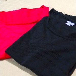 Size XL Laura Scott Short Sleeve Textured Tops